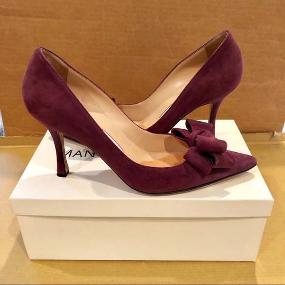 manolo blahnik purple heels